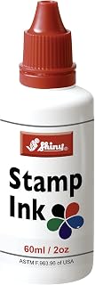 SHI-40604 Self-Inking Stamp Refill Ink by 2oz, Red Ink