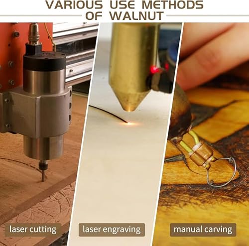 Cethytirko 12×12×1/8 - 12 PIECES 12 Pcs Walnut Wood Veneer Mdf Board thumb #4