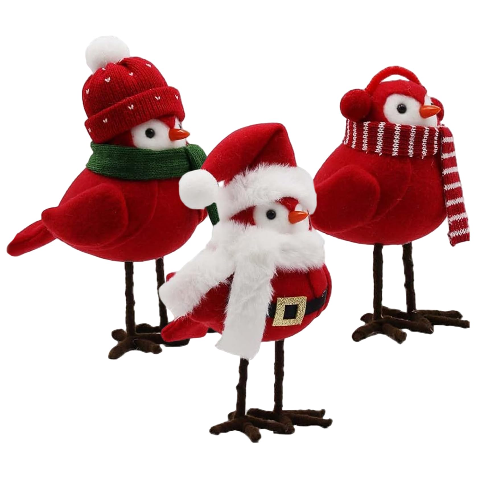 Figurines de Noël d'oiseaux stables pour remplacer les décos fragiles