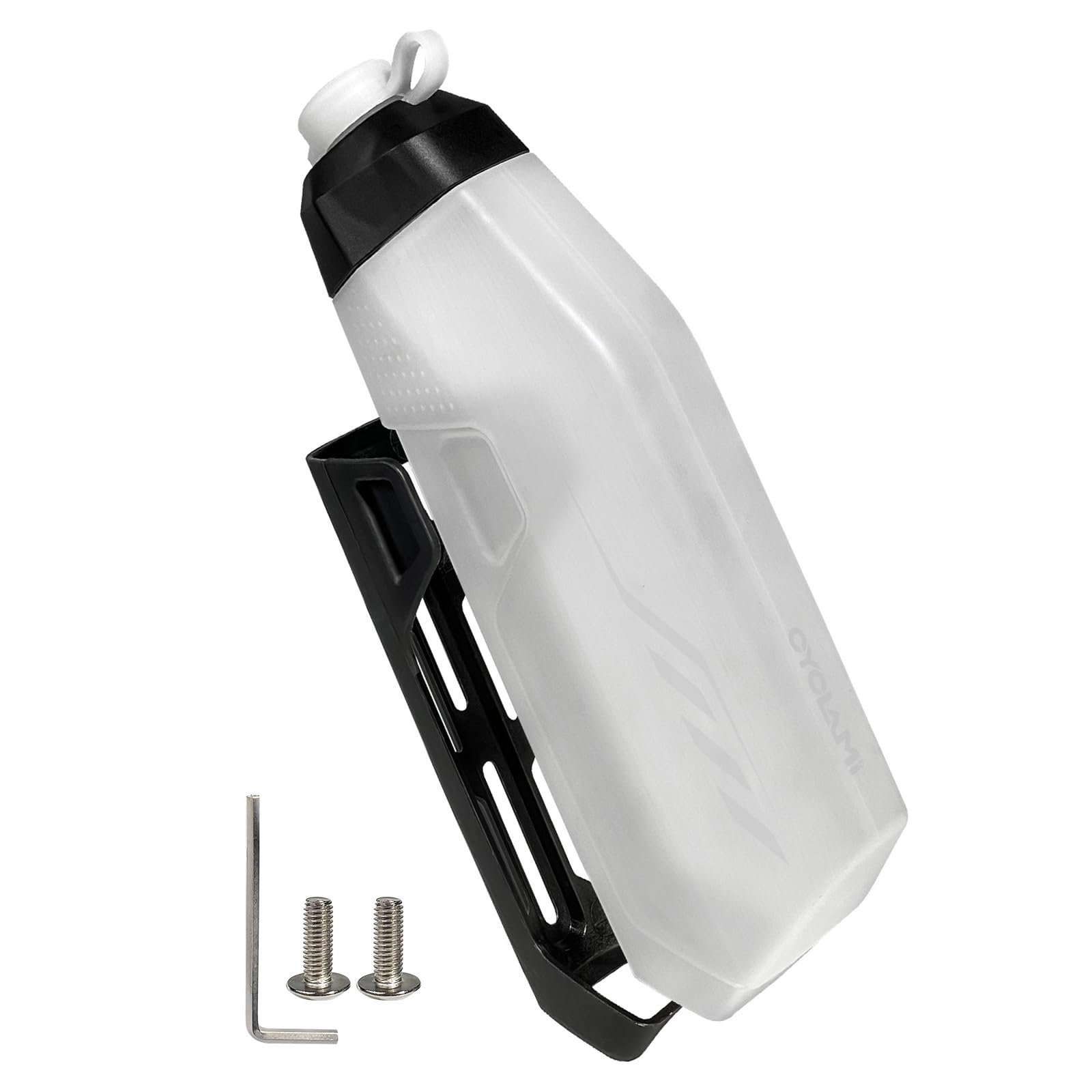 650ml Bicycle Down Tube Aerodynamic Water Kettle, Squeeze To Drink Design Outdoor Sports Water Bottle Lightweight PP Material for Sports Outdoor MTB Road Cycling-Transparent
