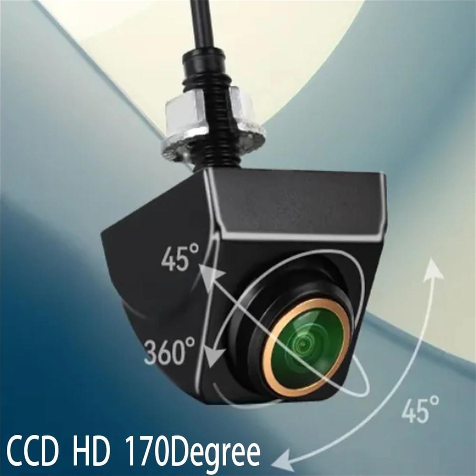 Cámara Respaldo Coche Aparcamiento R Marcha Atrás Vehículo Cámara Visión Trasera Coche Lente Ojo Pez 170 Grados CCD HD Nocturna AHD 1080P 720P O CVBS