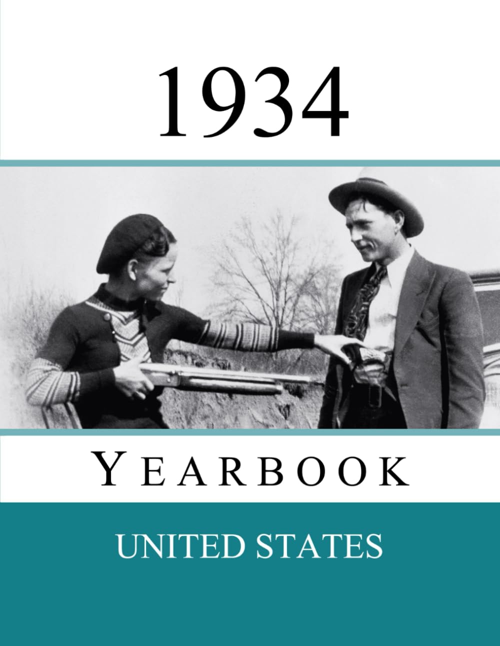 1934 US Yearbook: Original book full of facts and figures from 1934 - Unique birthday gift / present idea.
