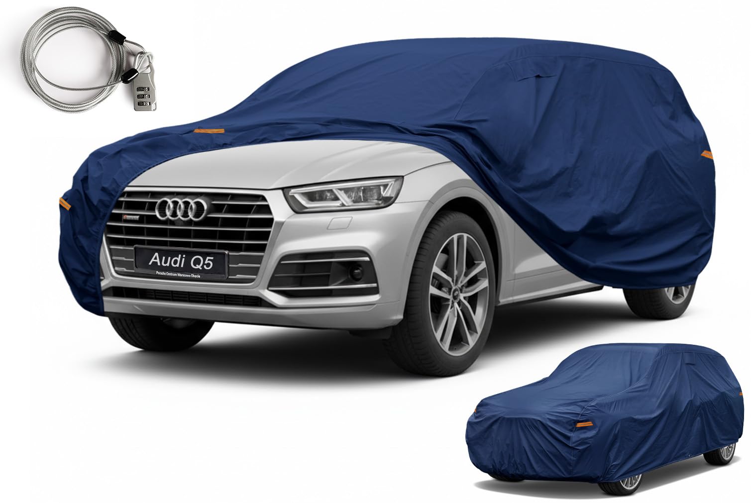 Photo 1 of Kaugung Custom Fit Car Cover for Audi Q5 & SQ5, Heavy Duty SUV Cover Waterproof All Weather Outdoor Protection, Breathable Full Exterior Cover with Vent, Rain Sun Snow UV Proof