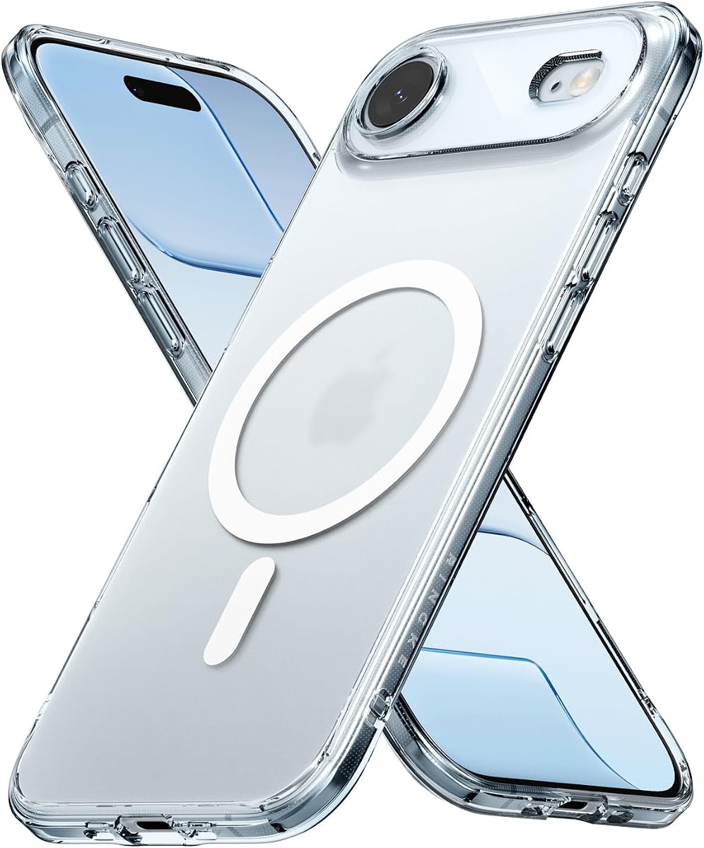 for iPhone Air Case [Fusion Magnetic Matte Clear] | Compatible with MagSafe, Oil & Dirt Resistant, Anti-Fingerprint Technology Prevents Oily Smudges, Feels Velvety Soft