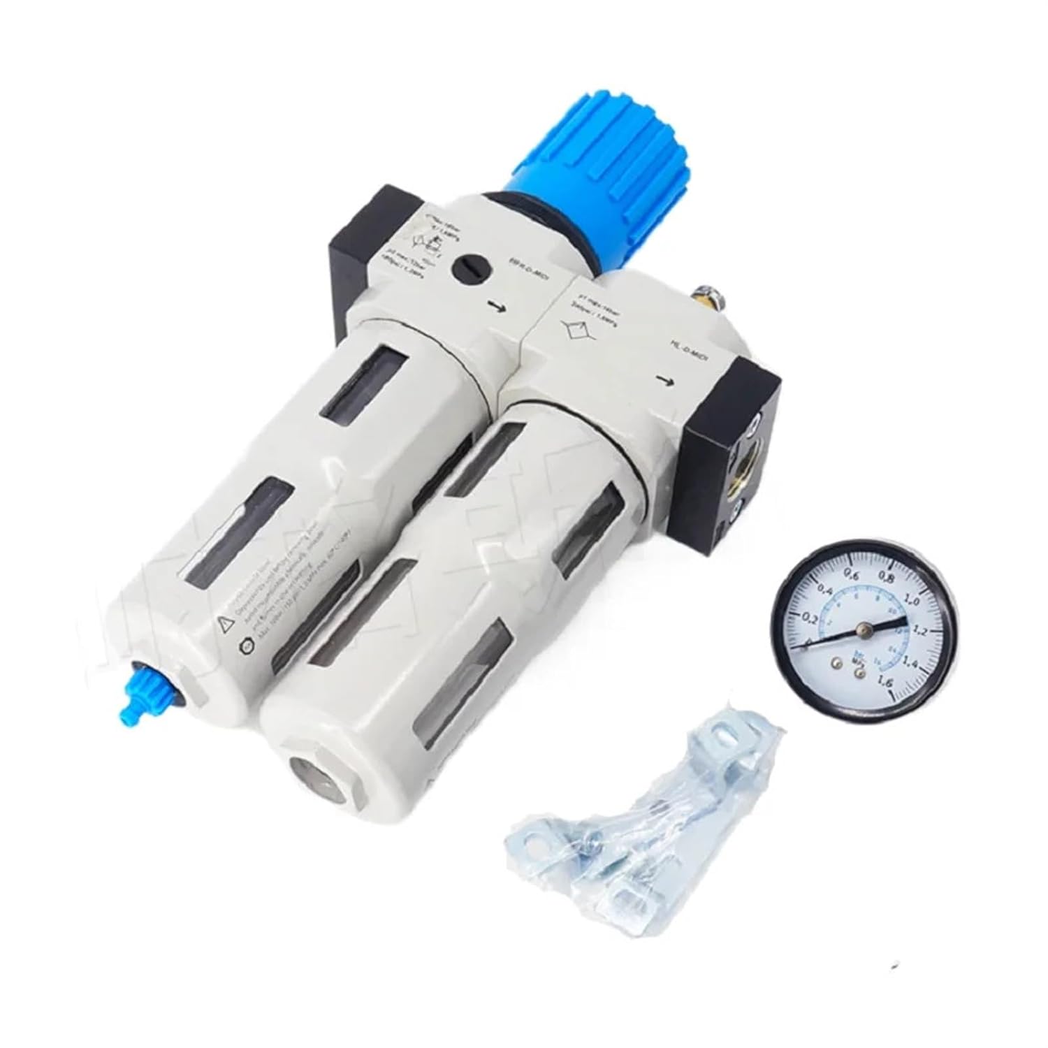 FRC-01 02 03 04-D-MINI/MIDI Air Filter Regulator Combination Oil-Water Separator Filter Pressure Regulating Valve 1Pcs(RFC-03-MINI)