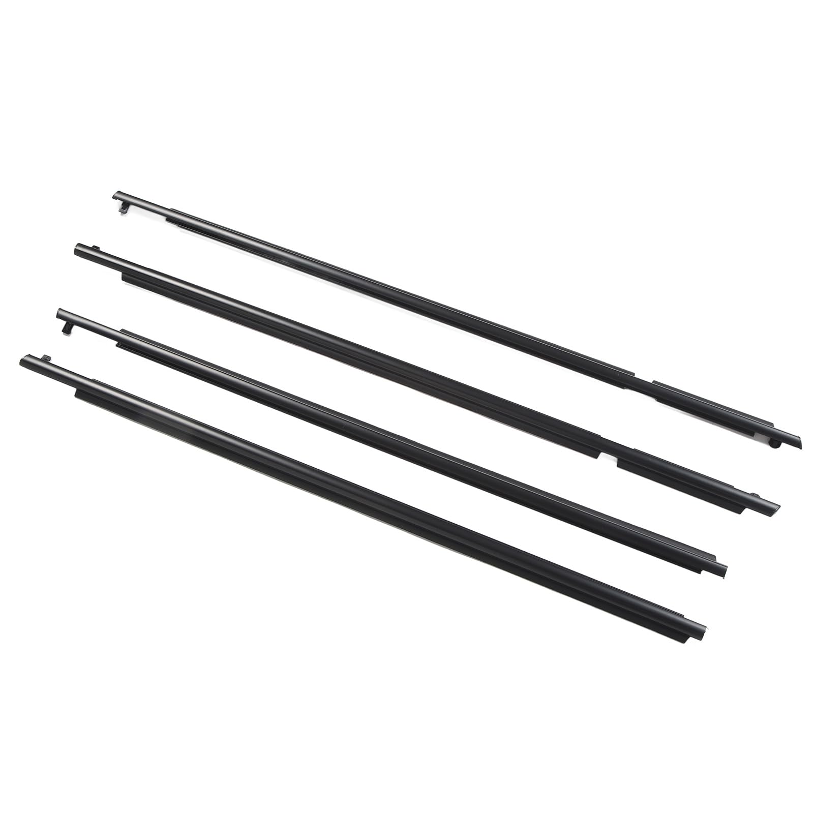 Burlete para Ventana 75720 42030, Impermeable y Resistente Al Viento, Material de Primera Calidad, Fácil de Instalar, Delantero Trasero Izquierdo Derecho, Material ABS, Negro,