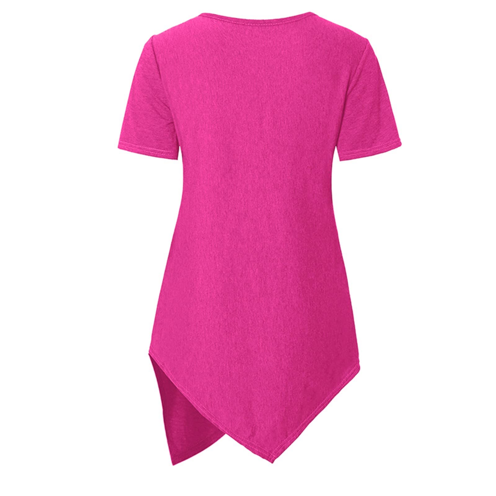 Top de encaje para mujer, verano, ropa de maternidad, manga corta, cuello redondo, monocolor, asimétrica, camiseta para lactancia, paquete de 3 blusas a rayas para mujer