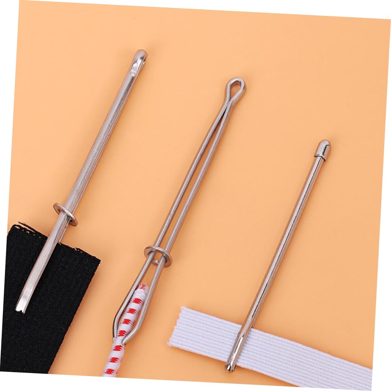 Beatifufu 6pc DIY Sewing Tool Set Drawstring Threader Metal Loop Turner Threader for Sewing Perfect for All Ages