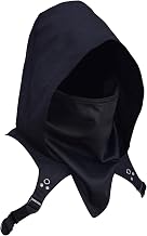 Cyber Cowl Hood Scarf One Size Assassin Costume Medieval Men Winter Neck Warmer Costume Unisex Cape Hat for Halloween Cosplay and Daily Use