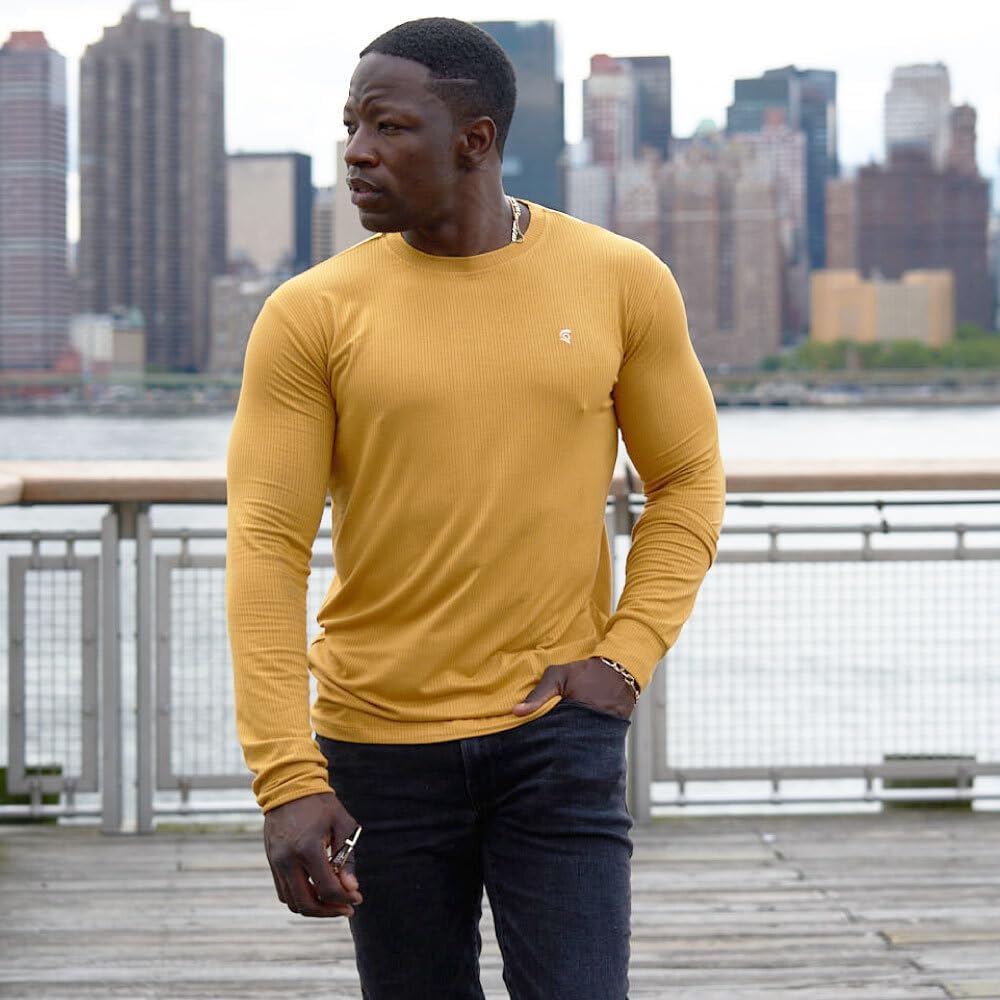 The Argo Ultra Soft Long Sleeve T-Shirt for Men Cotton - Order a Size Up - Image 6