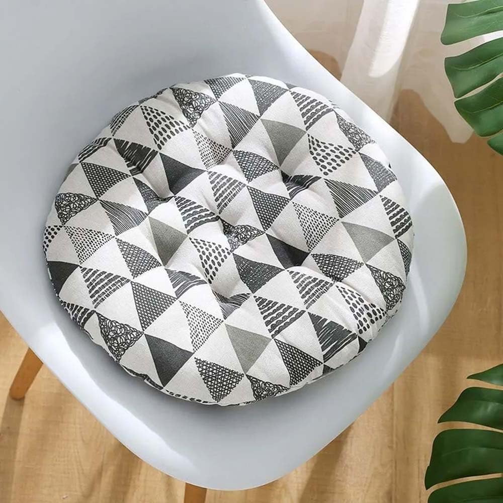 JORTUIO Chair Pads for Dining Chairs,Round Chair Cushions 16in/18in/20in, Chair Seat Cushion for Indoor Outdoor Furniture, Office, Kitchen Chairs,Patio(Color:Color6,Size:45x45cm/18x18in)