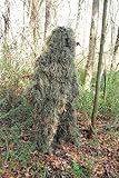 Lightweight Woodland Ghillie Suit Camo Sniper Jacket with Pants Set (XL/XXL)