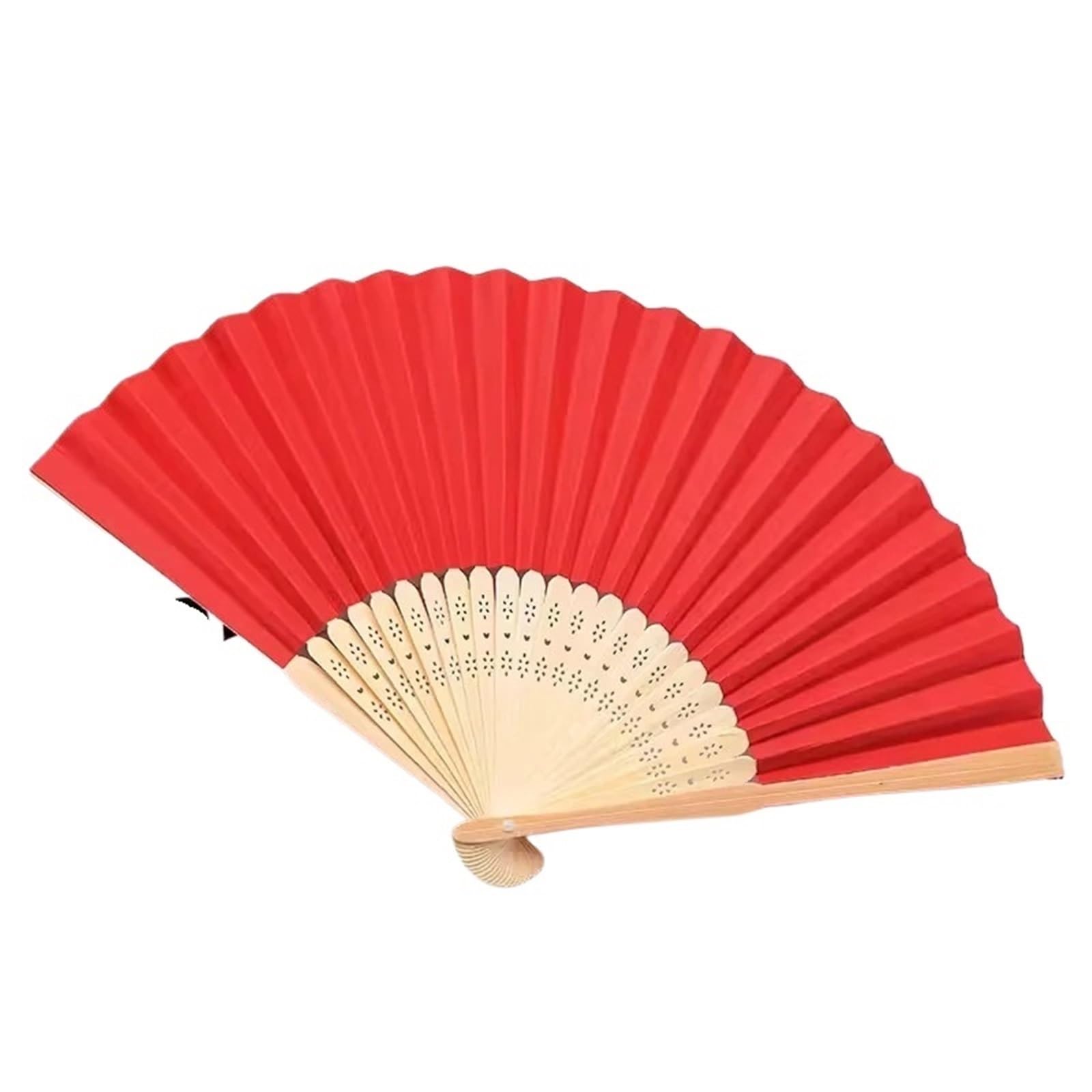 Cqahdsevf Red Paper Folding Fan
