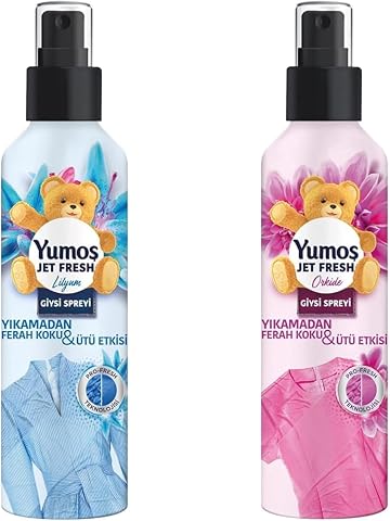 Yumoş JetFresh Giysi Spreyi Lilyum 200 ml(1) Yumoş JetFresh Giysi Spreyi Orkide 200 ml(1)