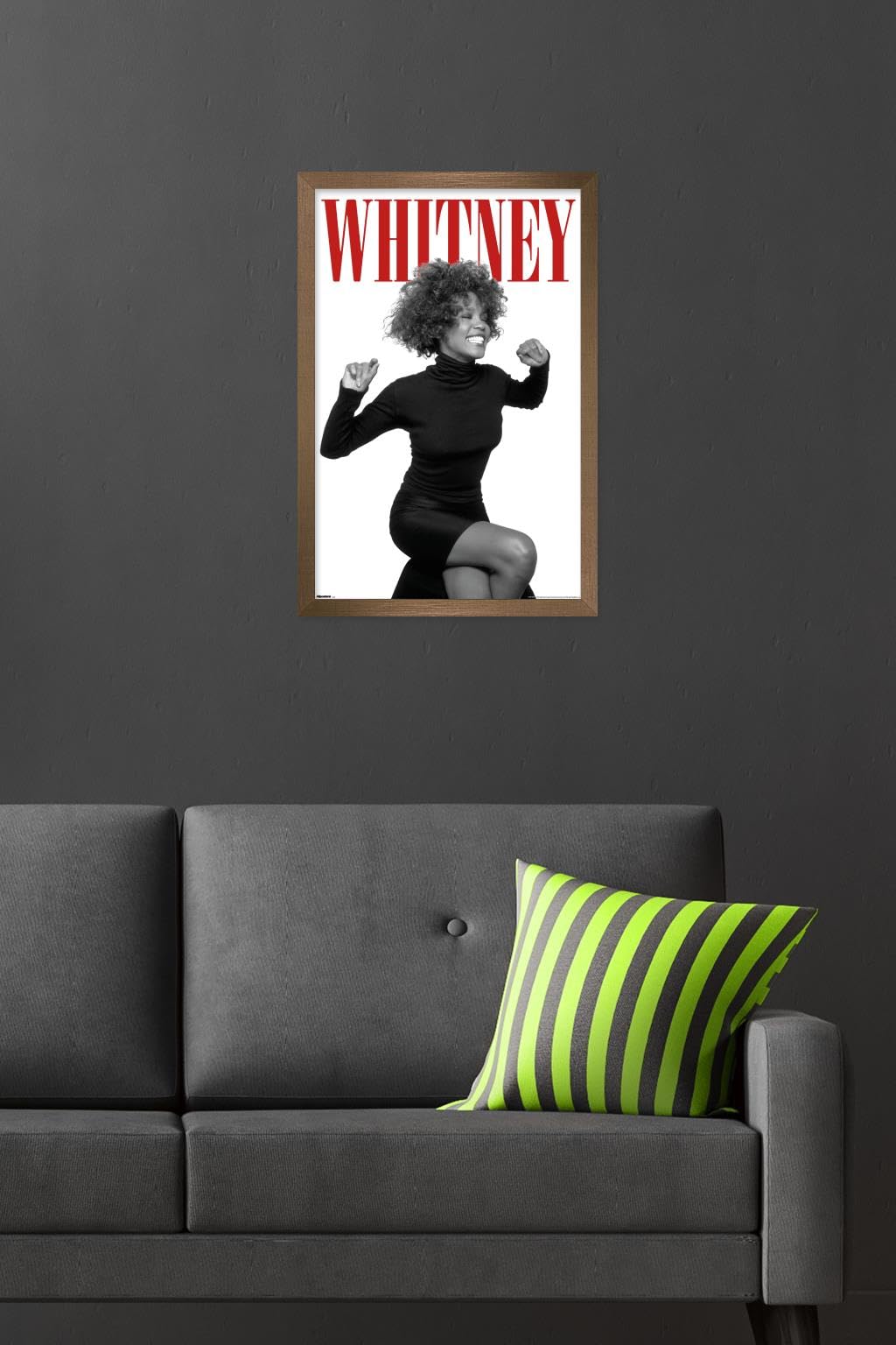 Amazon.com: Whitney Houston - Red Wall Poster, 22.4L