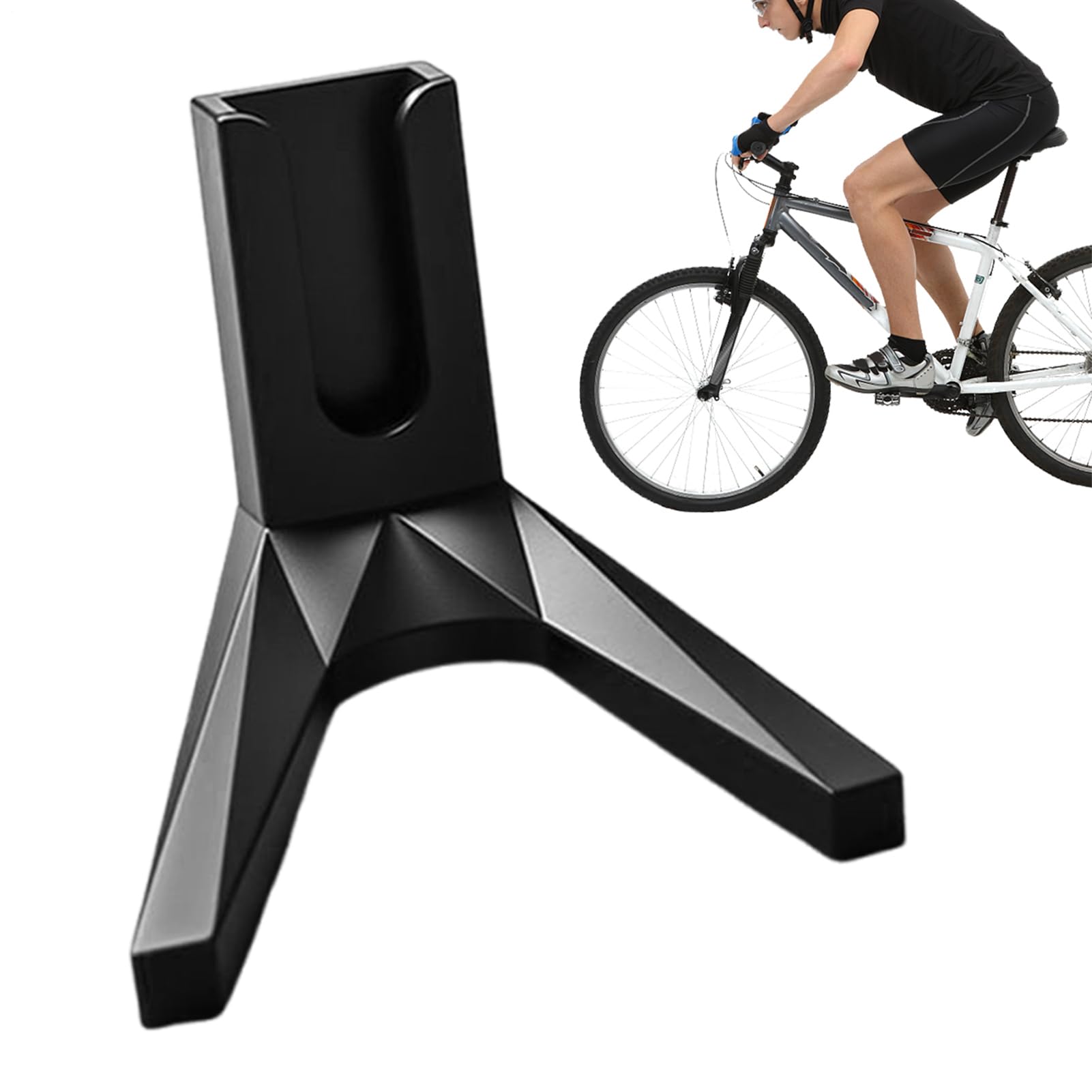 Generico Supporto Da Pavimento Per Bici Da Strada, Base per Bicicletta da Terra, Supporto Laterale Portatile Accessorio Risparmio Spazio Per Interni Casa Soggiorno Balcone Esterno