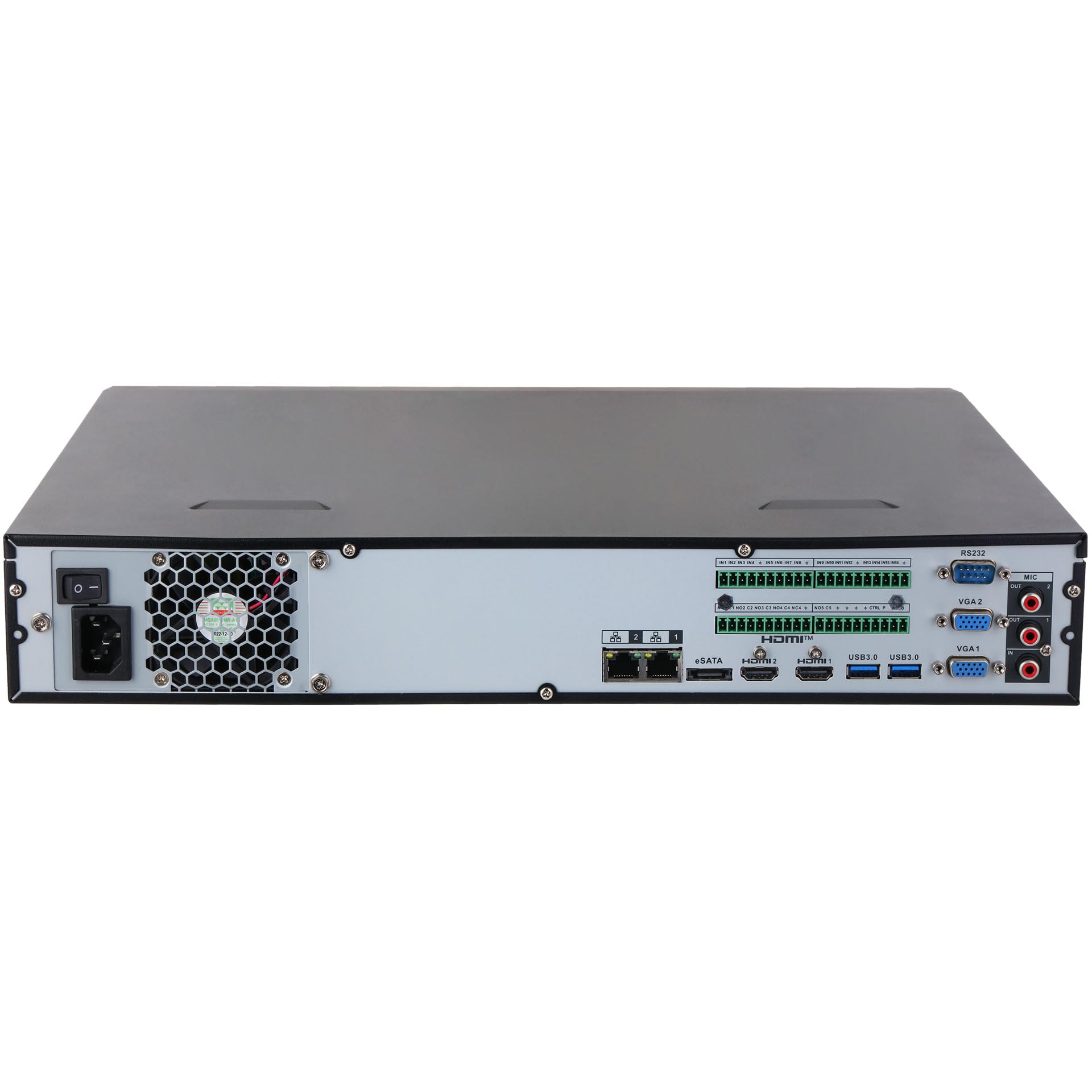 Dahua. WizSense NVR 16 canali 1.5U. AI supportata tramite registratore e AI tramite telecamera