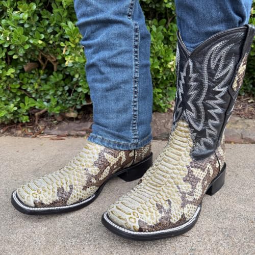 Image of Men's Alex Western Cowboy Boots Square Toe Pull On