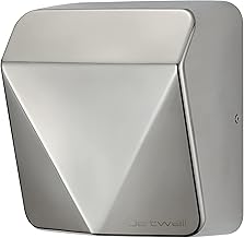 JETWELL Sleek Design Commercial Hand Dryer with HEPA Filter, Heavy Duty Stainless Steel Cover, High Speed Automatic Warm Wind with Heating Switch, AC110V-130V