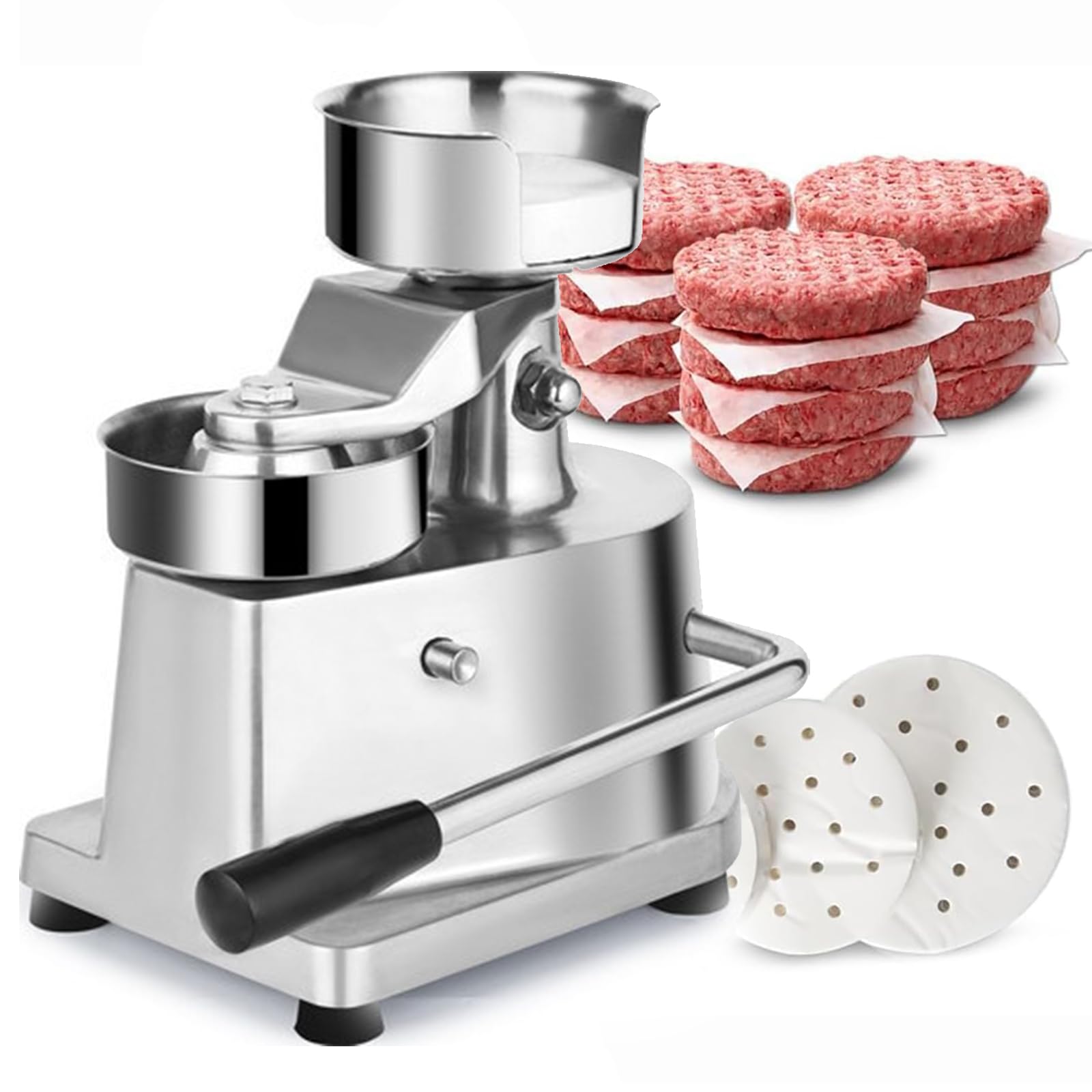 Presse à Hamburgers en Acier Inoxydable de Qualité Alimentaire Durable