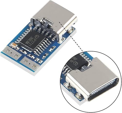 Miniatura 4 de AITRIP 5 unidades PDC004-PD PD Módulo señuelo de señuelo, USB-C PD 20 V CC Módulo de disparo de potencia de voltaje fijo 5A Tipo-C entrada hembra