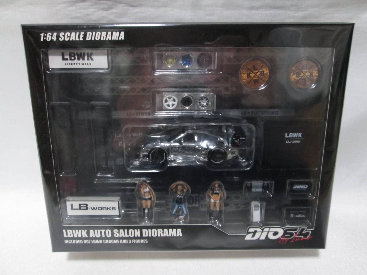 LBWKオートサロンディオラマ 1/64スケール 1/64スケールINNO Models「LBWK オートサロンセット」ミニカー