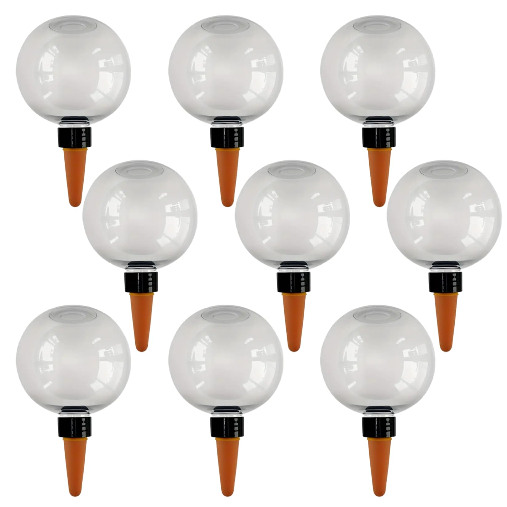 Lot de 9 Globes d'arrosage automatiques 500 ML (17, 5 oz) en Plastique Remplissage par Le Haut et système d'arrosage à Diffusion Lente.