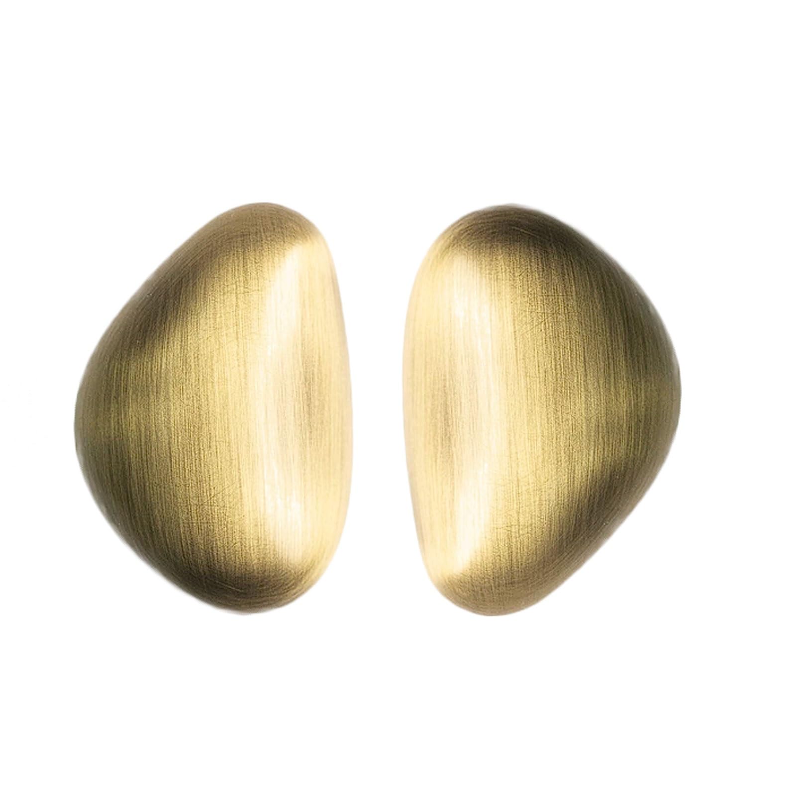 Chenhoju One Color Antique Bronze Pebble-Shaped Cabinet Knobs Vintage Irregular Design, Brushed Brass Finish For Drawers And Wardrobes Cabinet Pulls(45Mm)