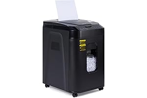 Amazon Basics 150 Sheet Autofeed Micro Cut Paper Shredder - Safe, Heavy Duty Office Shredder