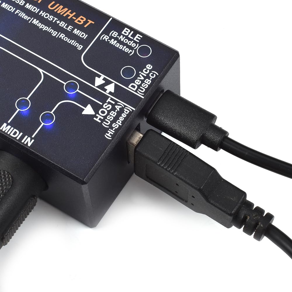 USB HOST BT BLE MIDI de alta velocidad, función USB 2.0, puerto host USB portátil Bluetooth USB MIDI HOST USB-C (UMH-BT)