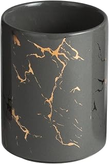 FabSeasons Ceramic Toothbrush Holder/Organizers/Stationary Holder, Italian Marble Pattern, 9.8 Cm Height X 8 Cm Diameter, ... Price In India
