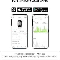 XOSS G+ Kerékpáros Komputer GPS Sebességmérővel - Vezeték Nélküli, Vízálló, Bluetooth/ANT+ Kompatibilis, Tölthető Akkumulátor, Védőtokkal 2