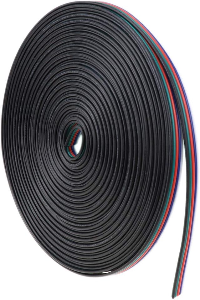 LTRGBW 10 Meter 22 AWG 5pin RGBW Extension Cable 5 Color for RGB White LED Strip ribbon Cord Wire