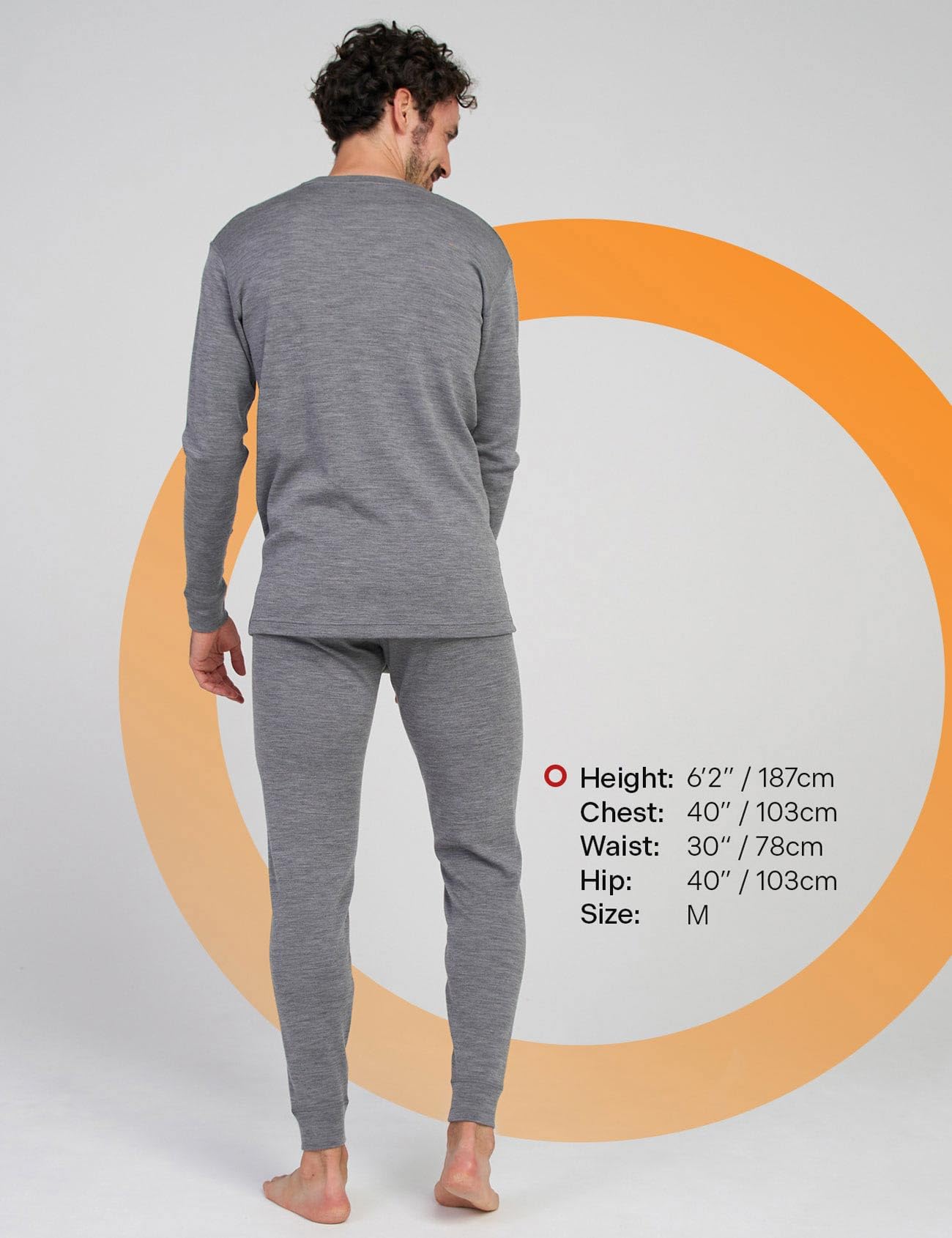 LAPASA 100% Lana Merino Completo Termico Uomo Peso Outdoor Hiking M31/M126 - Abbigliamento Intimo Caldo Pantaloni e Canotta Intimo Trekking Alpinismo Outdoor Calcio Running