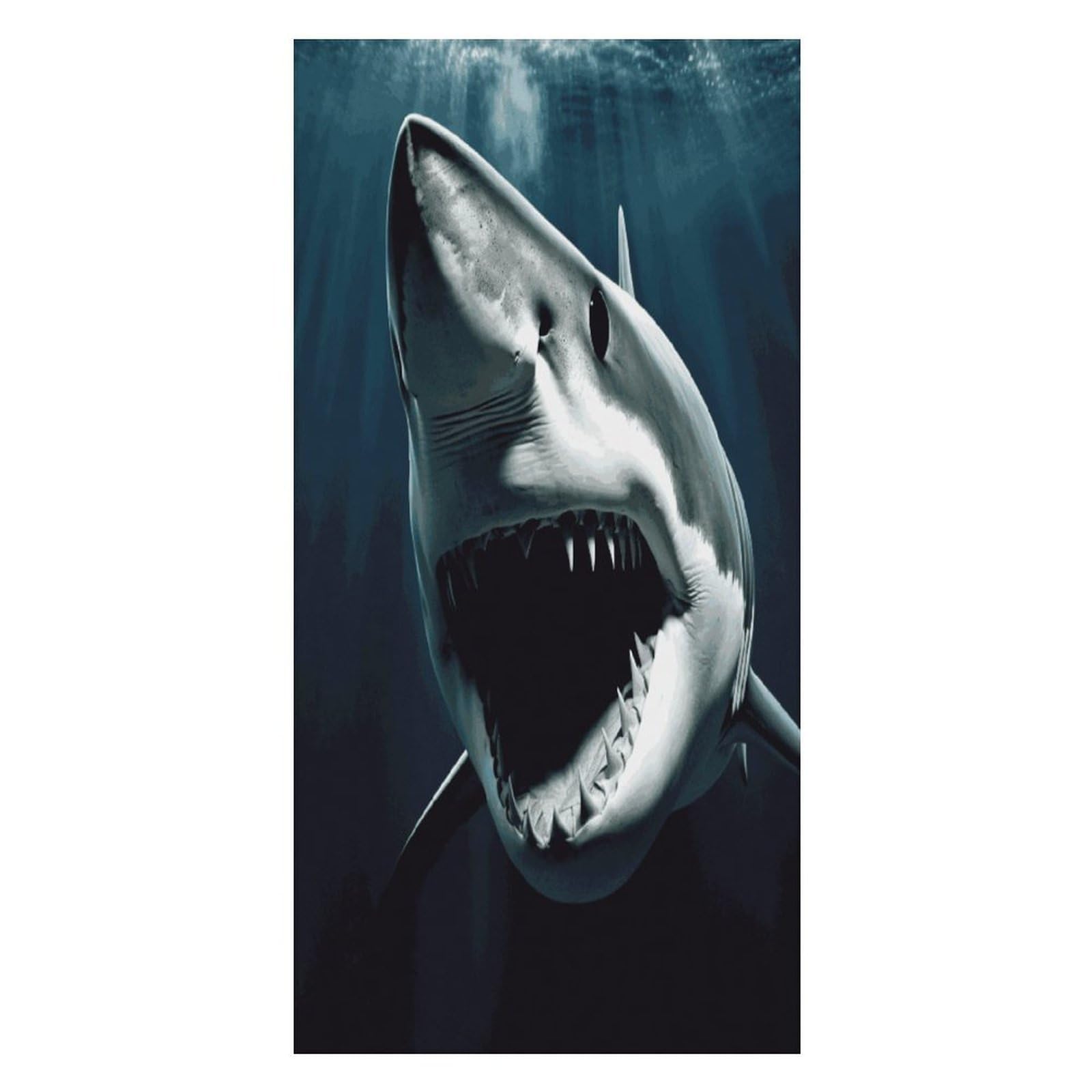 Adfgyerh Unisex Style Shark Bath Towels Beach Towel Lightweight Quick Dry, Bath Towel For Travel Sports Pool Swimming Bath Camping Yoga Adults160x80cm