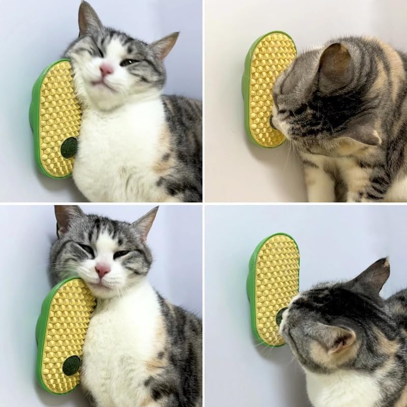 review Scratcher Cat Self Groomer Brush, Massage Scratcher Toy, Pet Supplies for Cats and Kittens