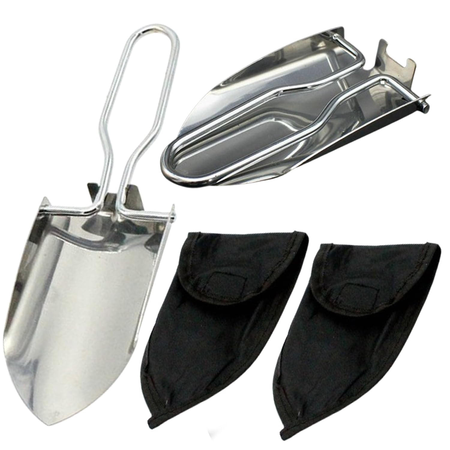 2 Piezas Mini Pala De Mano Herramienta, Mini Pala De Jardín, Herramienta Plegable Pala, Pala De Jardín Plegable Pequeña, Pala De Camping para Jardineria, Camping y Senderismo