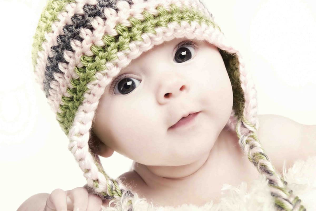 Cute Baby Sticker Poster|Poster For Baby Hospitals, Baby Clinics, Bedroom|Poster For Pregnant Women|Poster for Wall Decoration|Interior D�cor Item|Wall Art Poster|Self Adhesive Wall Sticker Paper Poster