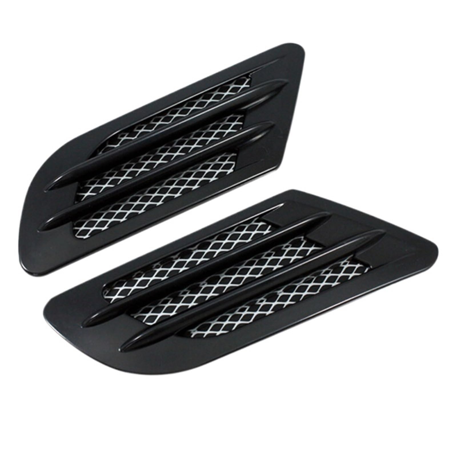 EJUOYO Side Vent Decor Sticker 1 Pair Car Side Air Flow Vent Hole Cover Fender Intake Grille Duct Decoration Sticker Car Fender Side Vents(B)