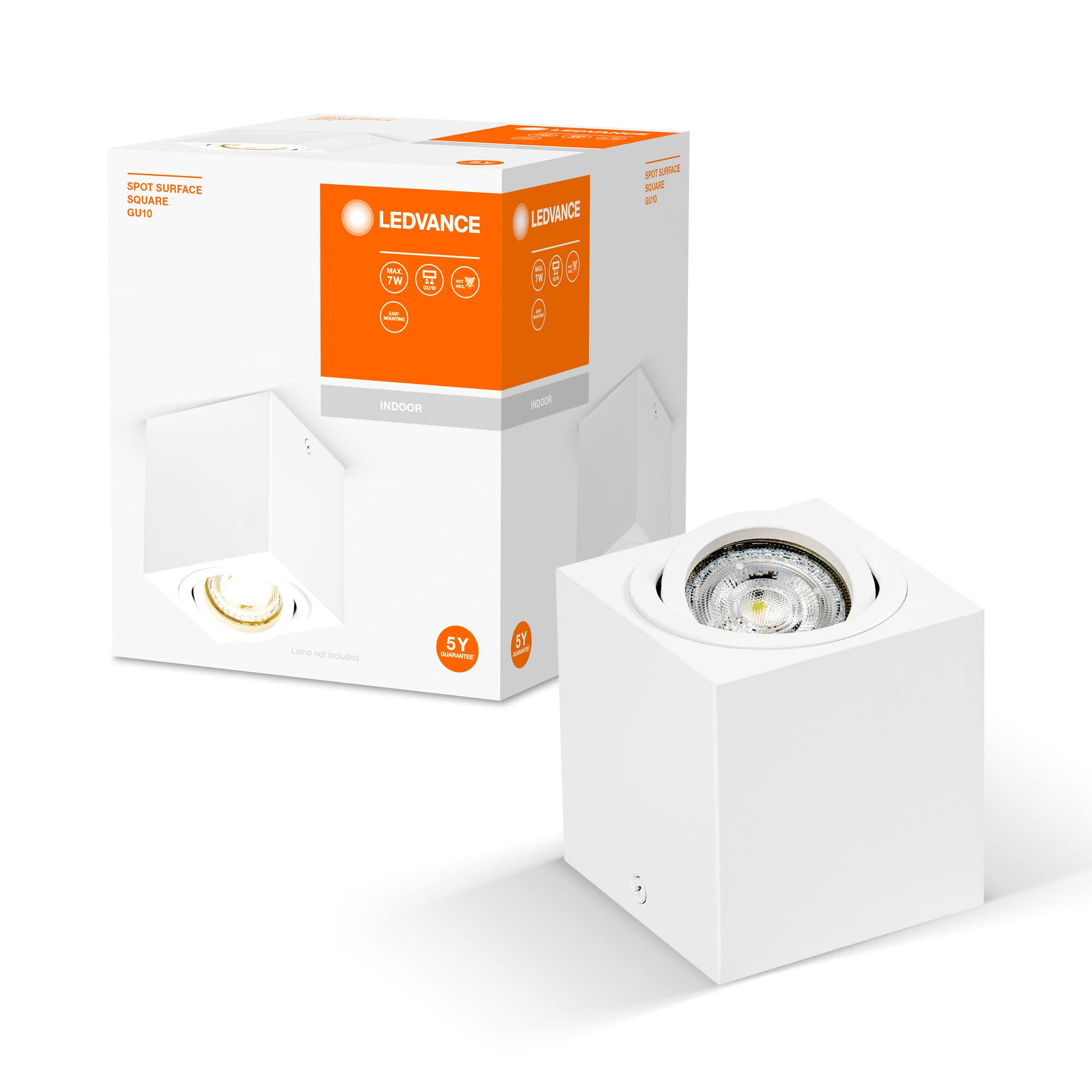 Ledvance Surface Square Downlight Gu10 White