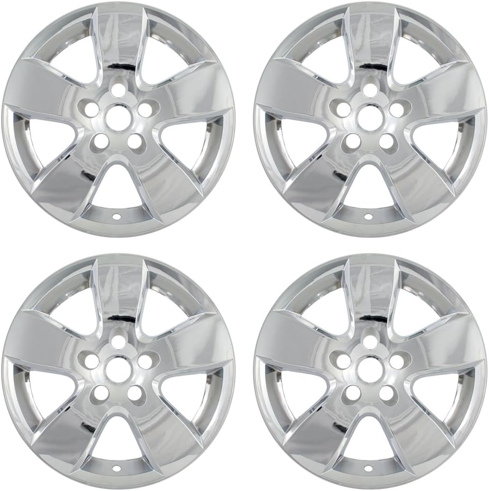 OxGord 20 inch Wheel Skins Compatible with 2009-2012 Ram 1500 - Impostor Wheel Covers for Alloy Rims, Push-on, Chrome