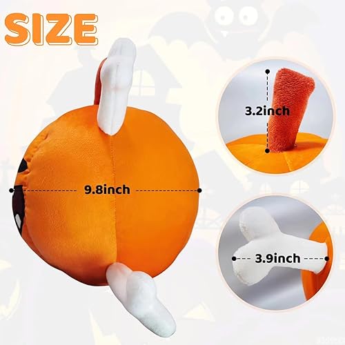 Miniatura 2 de CZBRO Juguetes de peluche de calabaza de 15 pulgadas, almohada de felpa de calabaza, almohada de calabaza de mueca 3D, juguetes de felpa fantasma
