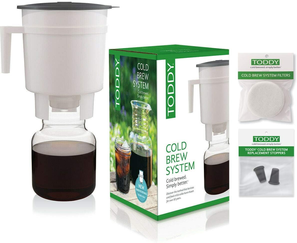 Product image of Toddy Cold Brew Coffee Maker System with Extra Filters and Silicone Stoppers Bundle