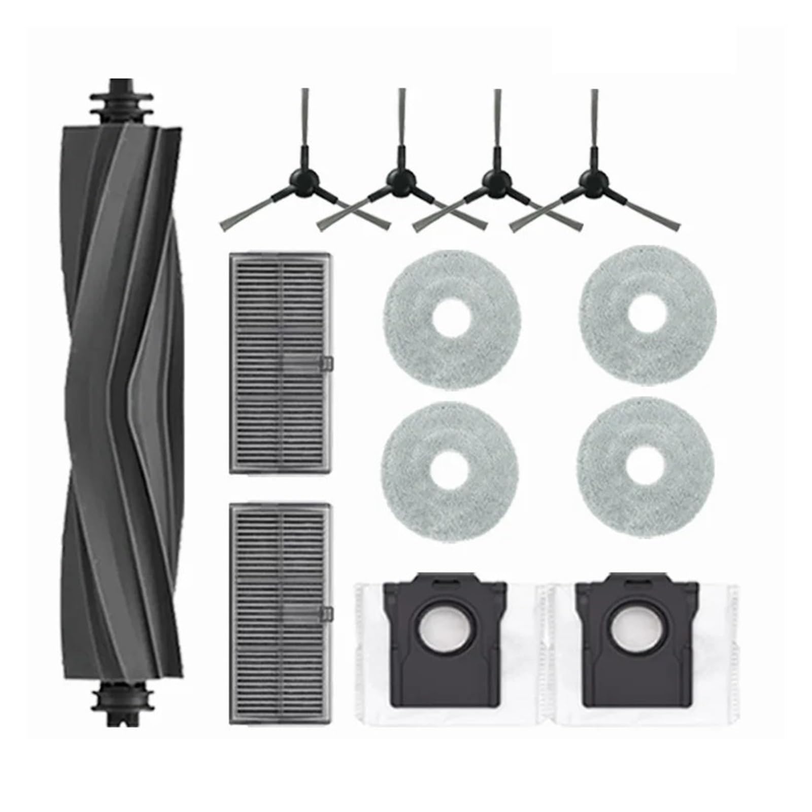 LIRHIQYGF Compatible With Dreame Mova E30 Ultra/Trouver E30 Ultra Robot Vacuums Cleaner Accesories Main Side Brush Hepa Filter Mop Cloths Dust Bag Spare(A)