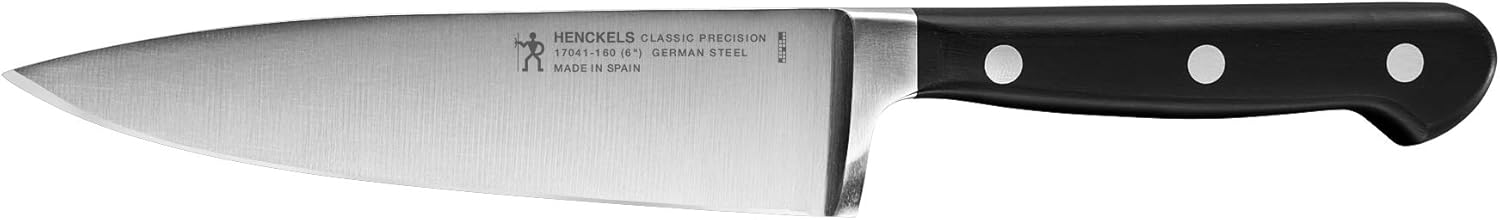HENCKELS Classic Precision Razor-Sharp 6-inch Chef Knife, German Engineered Informed by 100+ Years of Mastery