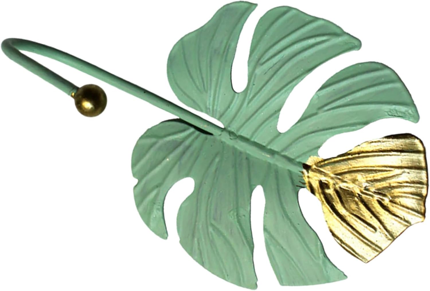 balacoo Leaf Coat Hooks Small Wall Mounted Single Mini Leaf-Shaped Coat Hook Green Keys Towels in Bedroom Kitchen Bathroom