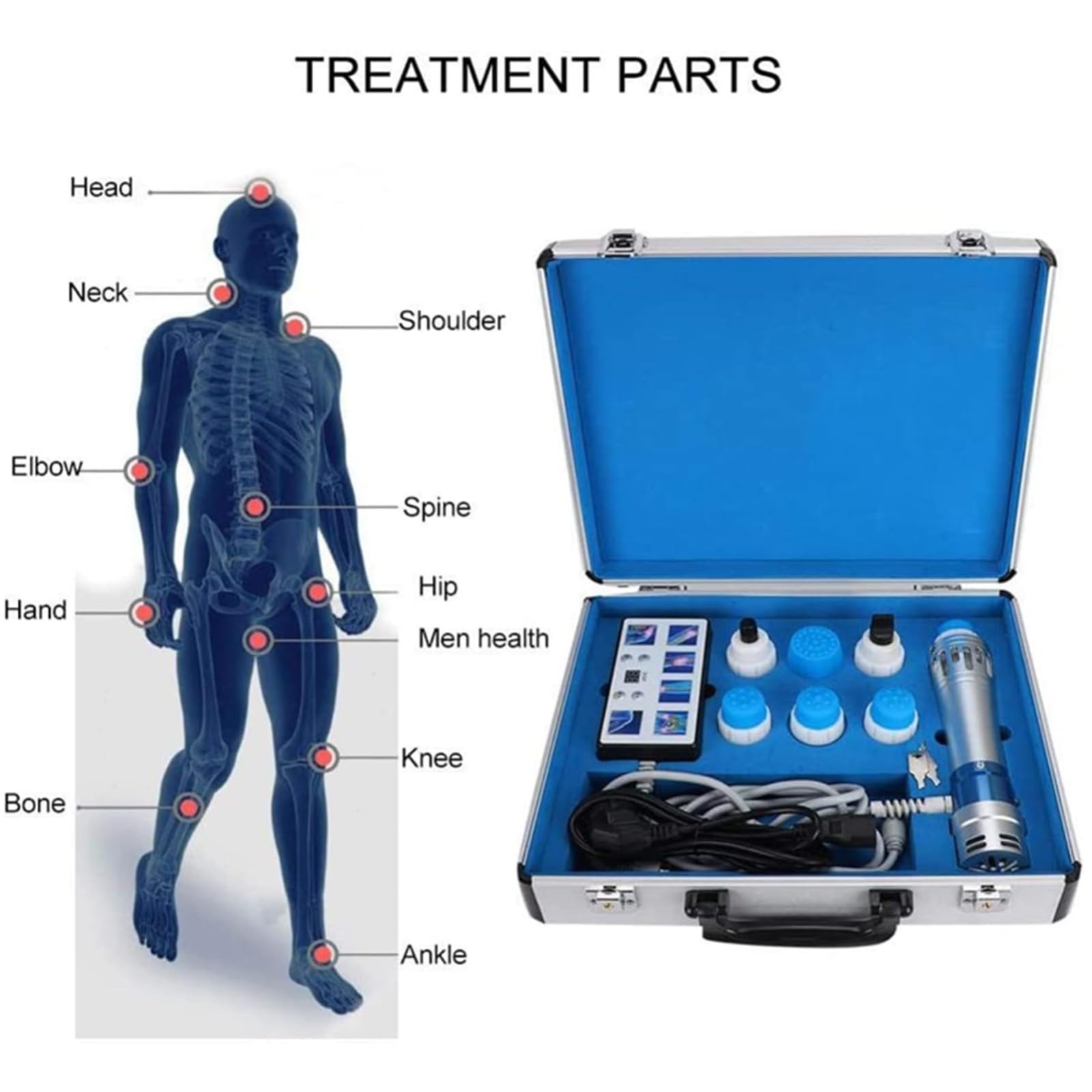 Macchina Per Terapia Ad Onde D'urto Extracorporea Macchina Per Onde D'urto ED Per Disfunzione Erettile E Trattamento ED E Alleviare Il Dolore Con 7 Teste Di Massaggio