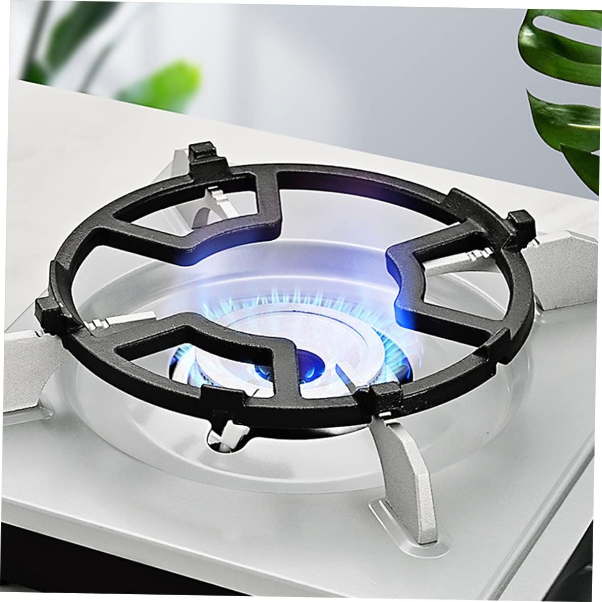 2pcs Heat Resistant Gas Stove Pot Rack Cast Iron Wok Ring Stove Accessory for Cooking