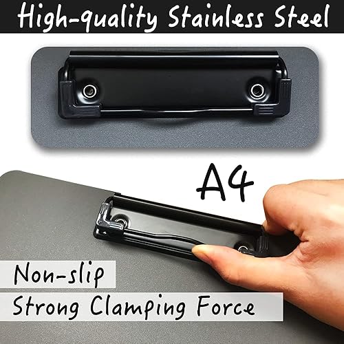 Miniatura 6 de Carpeta sin perforaciones, portapapeles de plástico reciclado con tapa, carpeta de proyectos de oficinacomercialescuela, portafolio de archivosarte.