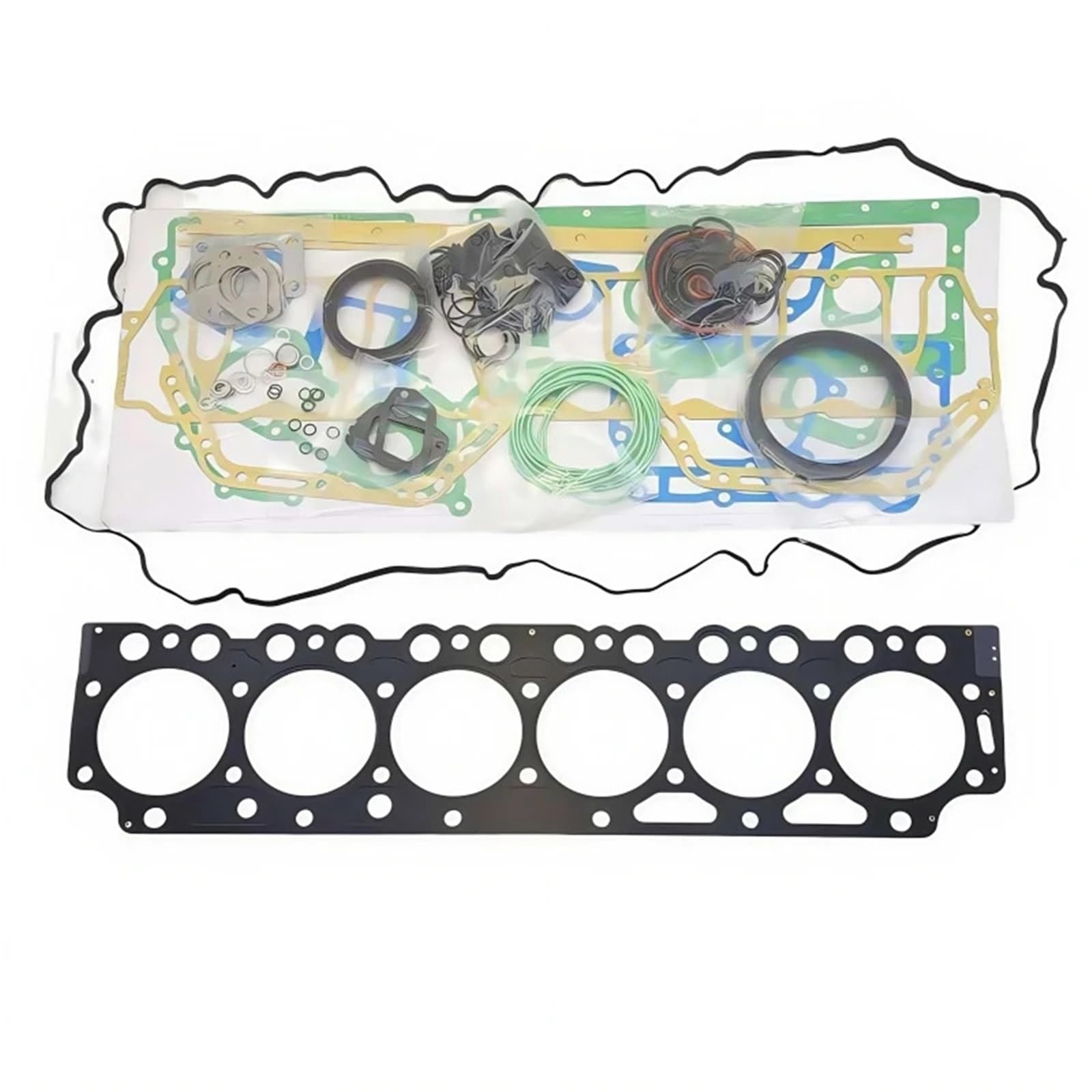Adatto ai componenti del kit guarnizioni completo del motore Volvo D7E, paraolio dell'albero motore e guarnizione del veicolo. Guarnizioni Motore Kit revisione motore